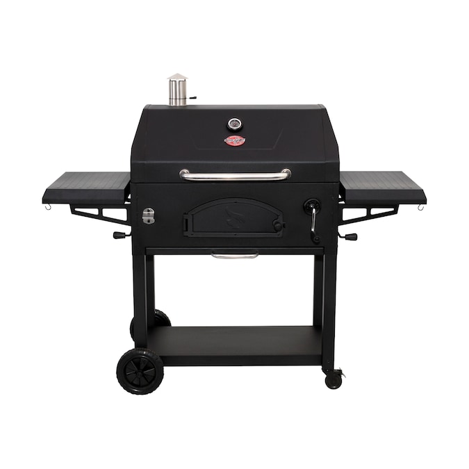 Char-Griller Legacy 33-in W Black Cart Charcoal Grill