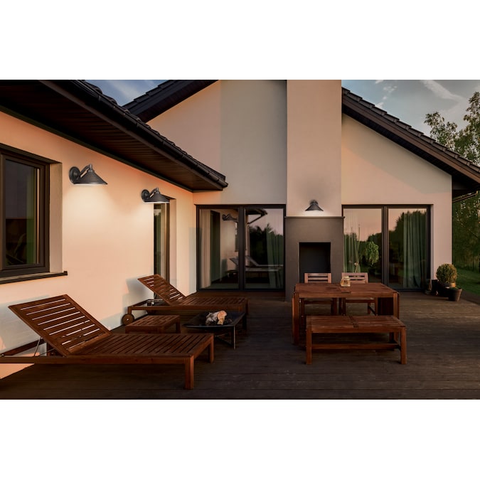 Minka Lavery Kirkham 6.5-in H Antique Bronze Dark Sky Integrated LED Outdoor Wall Light