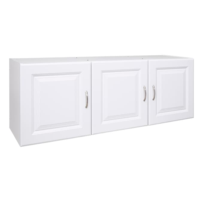 Estate 53.75-in W x 20-in H Wood Composite White Wall-mount Utility Storage Cabinet