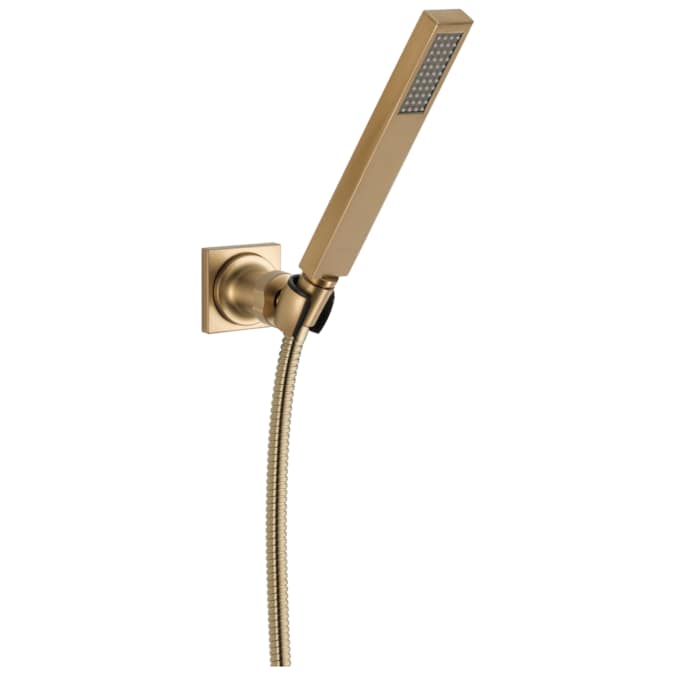 Delta Vero Champagne Bronze 1.38-in Square Handheld Shower Head 1.75-GPM (6.6-LPM)