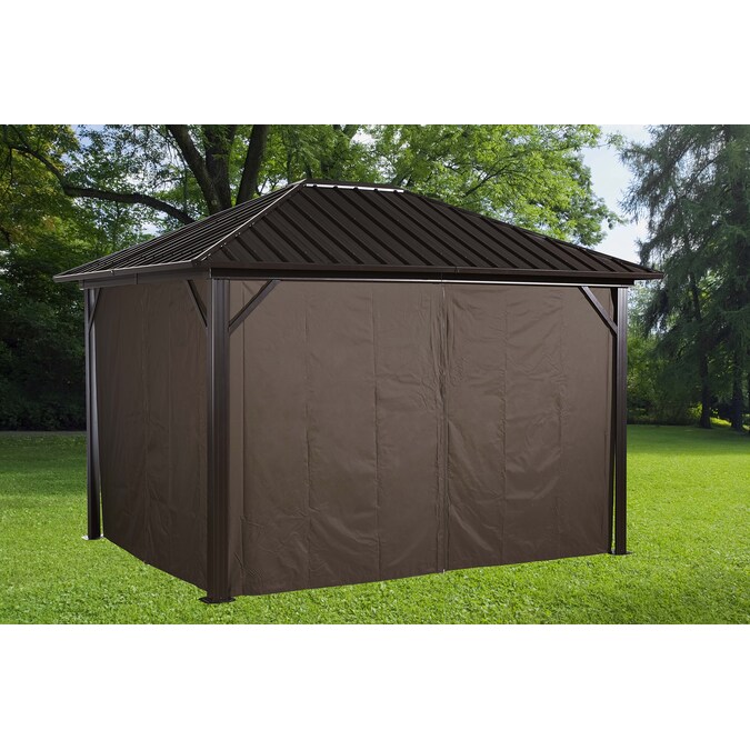 Sojag 126-in x 100-in Genova Brown Gazebo Screen Kit