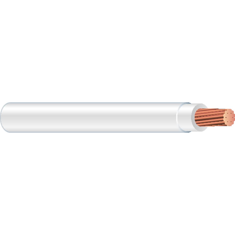 100-ft 10 -AWG White Stranded Copper THHN wire ( By-the-roll ) - Image 2