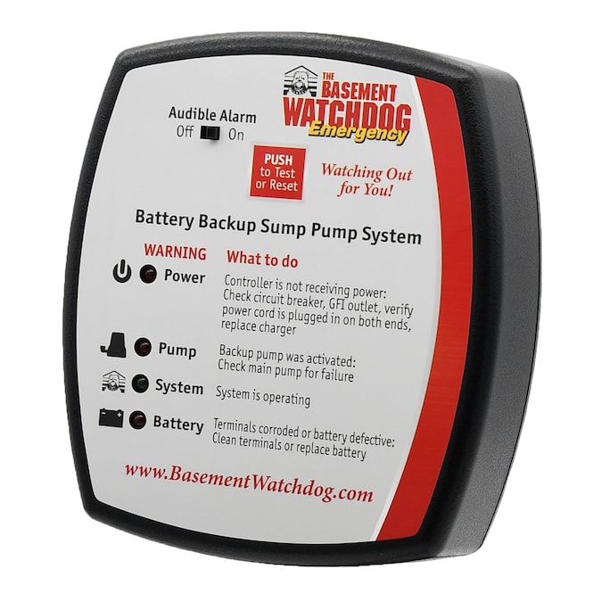 Basement Watchdog 1/3-HP 115-Volt 33.3-GPM Thermoplastic Battery-powered Sump Pump - Image 2