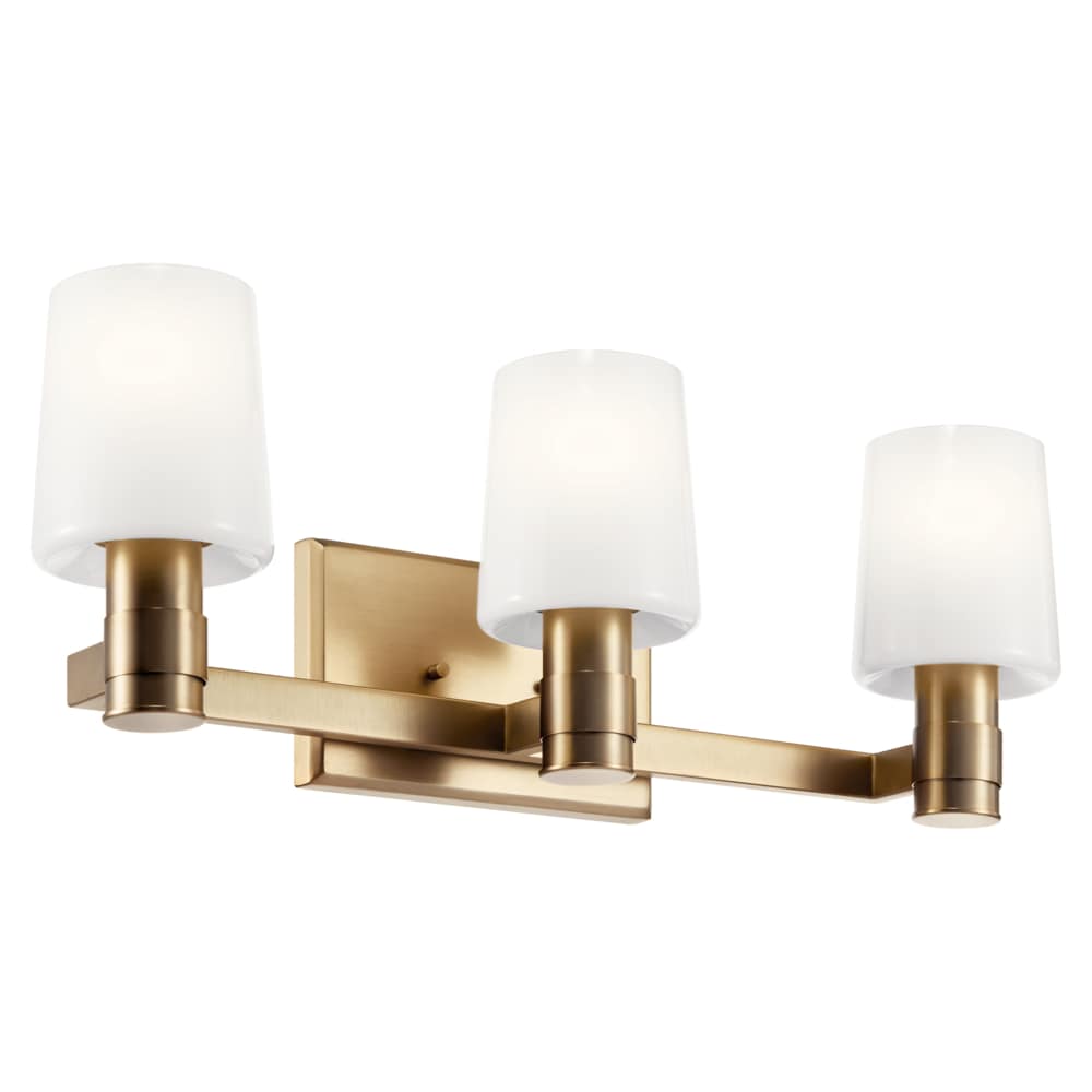 Adani 24-in 3 -Light Brass Modern/contemporary Vanity light