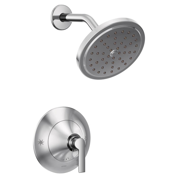 Moen Doux Chrome 1-handle Single Function Round Shower Faucet