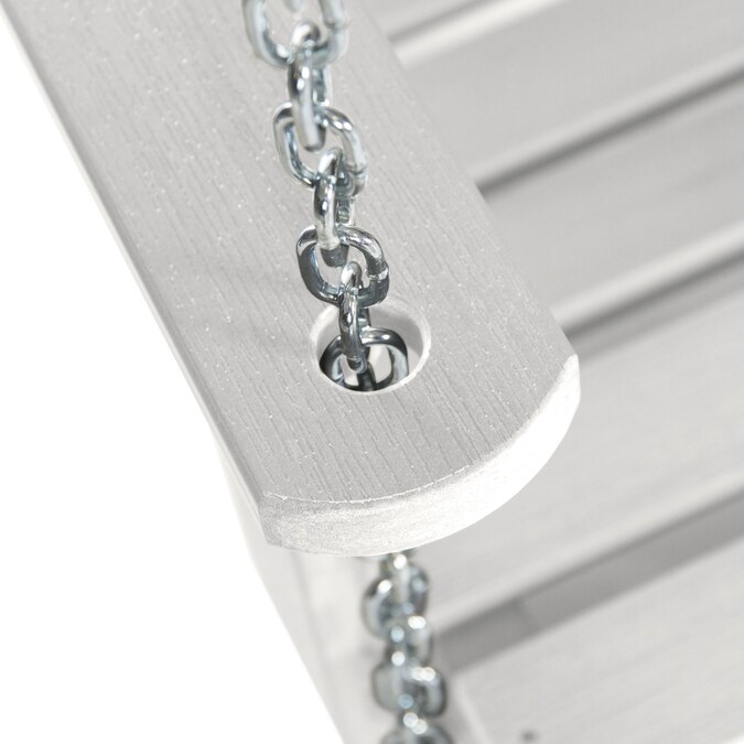 highwood The Lehigh 2-person White Recycled Plastic Outdoor Swing - Image 3