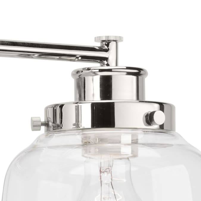 Progress Lighting Judson 26-in 3-Light Polished Nickel Farmhouse Vanity Light - Image 7