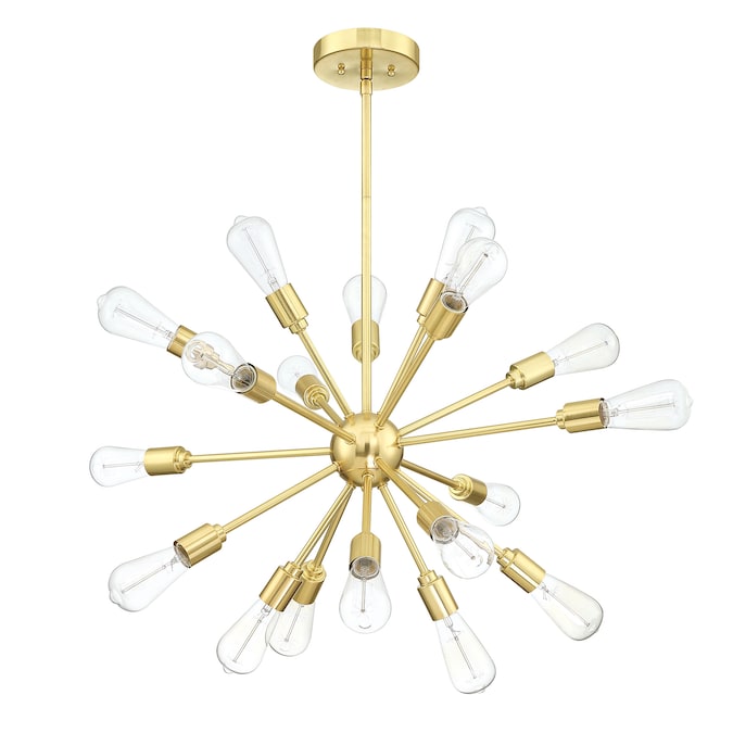 Forclover 18-Light Pendant Light in Gold 18-Light Gold Farmhouse Sputnik Large Pendant Light