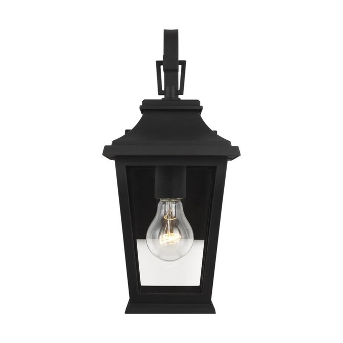 Generation Lighting Warren 6.5-in 1-Light Black Wall Sconce