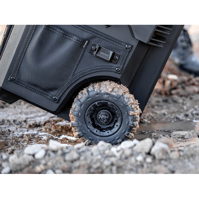 TOUGHBUILT Massive Mouth Hard Bottom XL Black Polyester 18-in Zippered Rolling Tool Bag - Image 4