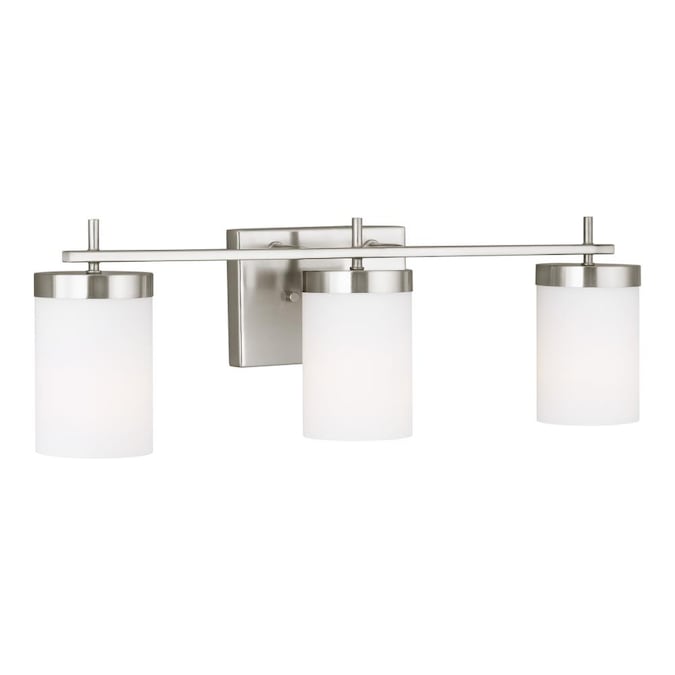 Generation Lighting Zire 24-in 3-Light Brushed Nickel LED Modern/Contemporary Vanity Light - Image 4