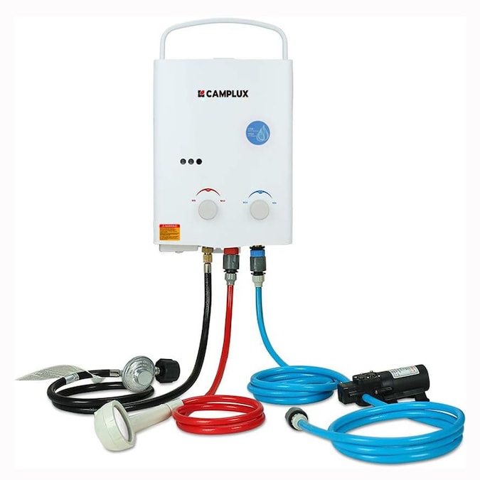 Camplux Portable 1.32-GPM 34000-BTU Outdoor Liquid Propane Tankless Water Heater
