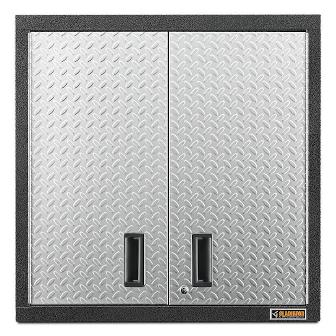 Gladiator Premier Series Wall GearBox 30-in W x 30-in H x 12-in D Wall-mounted Steel Garage Cabinet in Gray
