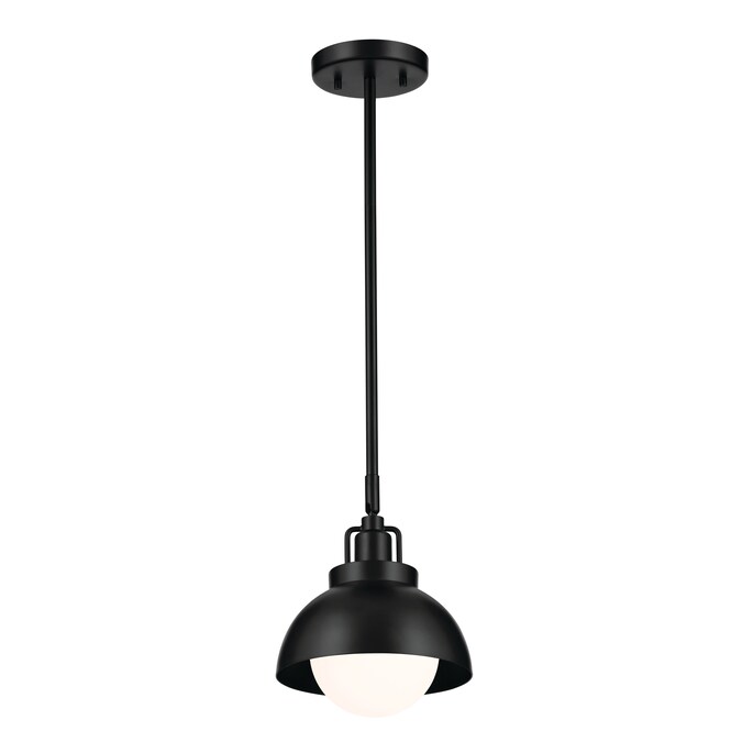 Kichler Niva 1-Light Black Semi mount light - Image 4