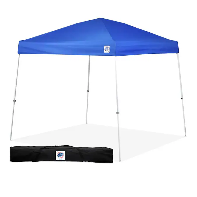 E-Z UP 10-ft x 10-ft Square Blue Pop-up Canopy