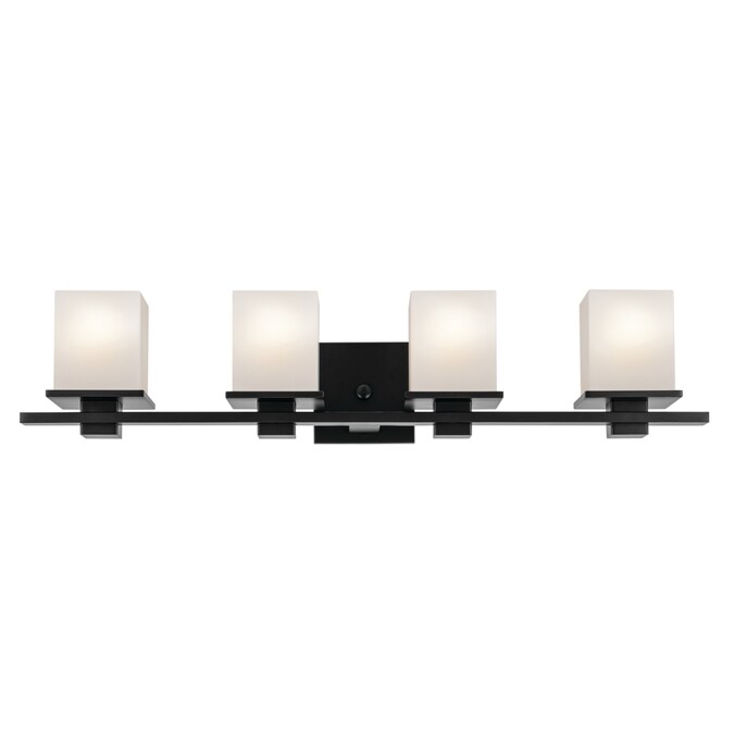 Kichler Tully 32-in 4-Light Black Modern/Contemporary Vanity Light - Image 4