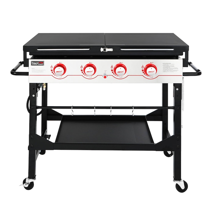 Royal Gourmet 36'' Griddle with Lid 4-Burner Liquid Propane Flat Top Grill