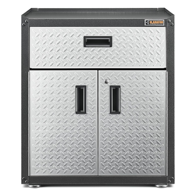 Gladiator Ready-to-Assemble 3/4 Door GearBox 28-in W x 31-in H x 18-in D Freestanding Steel Garage Cabinet in Gray