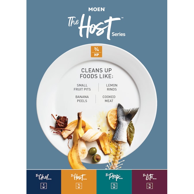 Moen Host Continuous Feed 3/4-HP Septic Safe Corded Garbage Disposal with Noise Insulation - Image 4