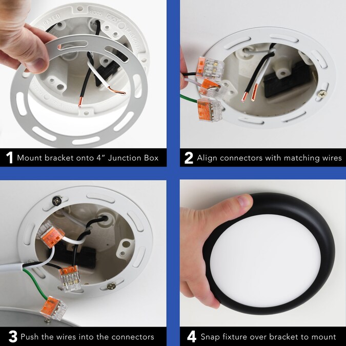 Next Glow Luxuries Slim Ceiling Light 1-Light Matte Bronze LED Flush Mount Light - Image 7