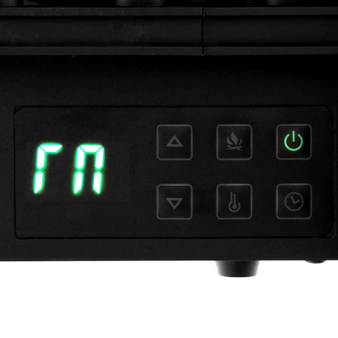 BABOOM 26-in W Black Infrared Quartz Corner or Flat Wall Electric Fireplace with Remote Control Included - Image 5