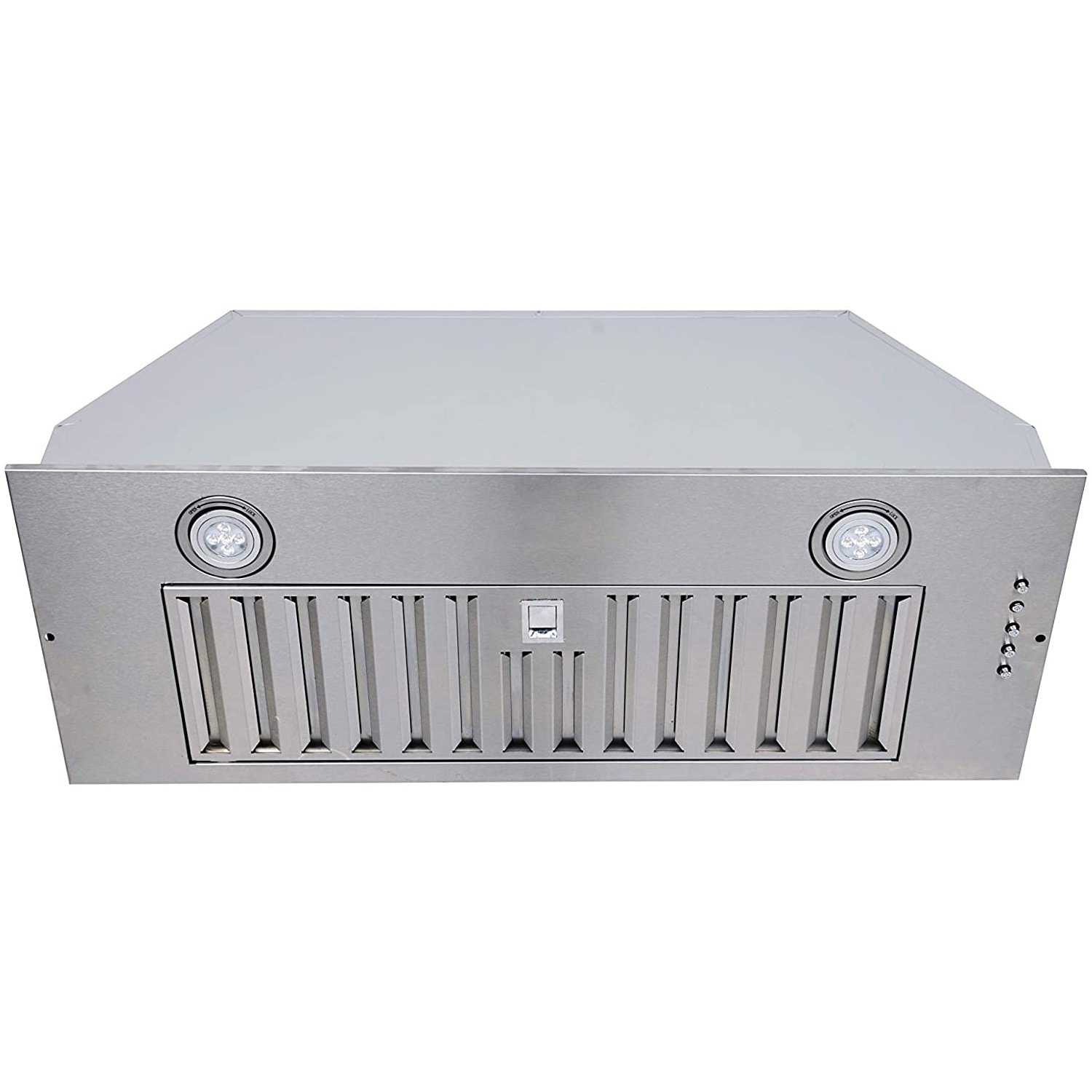 20 inch Convertible 600-CFM Brushed Stainless Steel Insert Under Cabinet Range Hood with Charcoal Filter