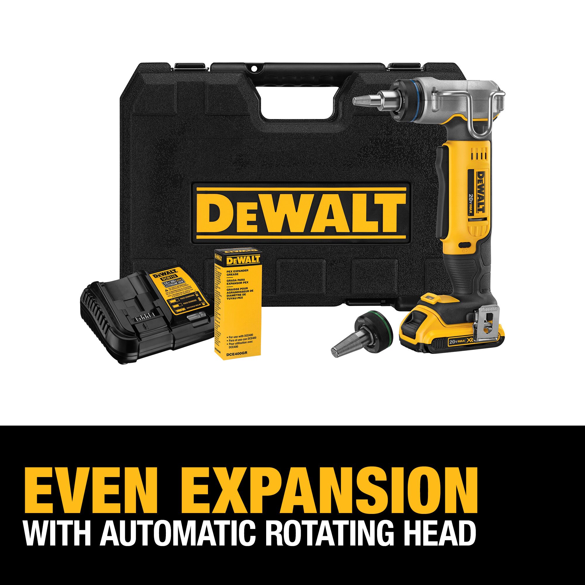 20V MAX PEX Expansion Tool Kit (1/2-in and 3/4-in) - Image 4