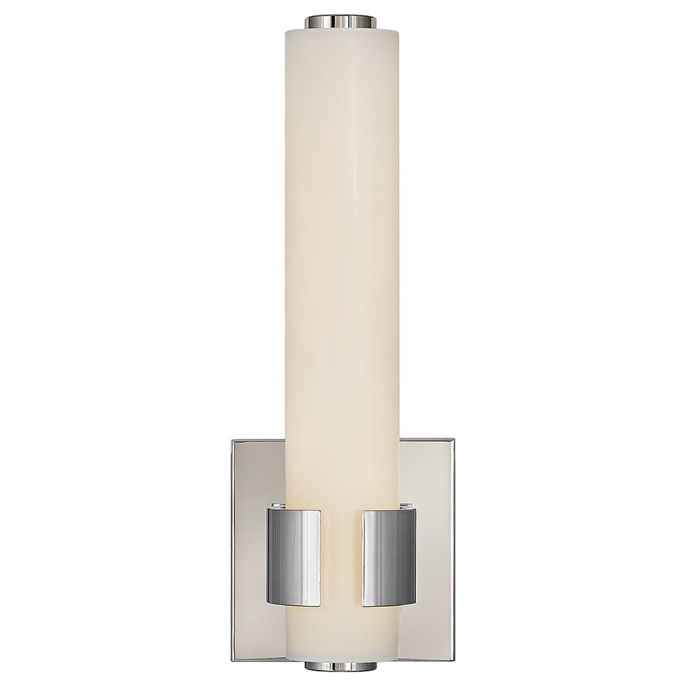 Aiden 4.75-in W 1 -Light Polished Nickel Integrated LED Wall Sconce - Image 5