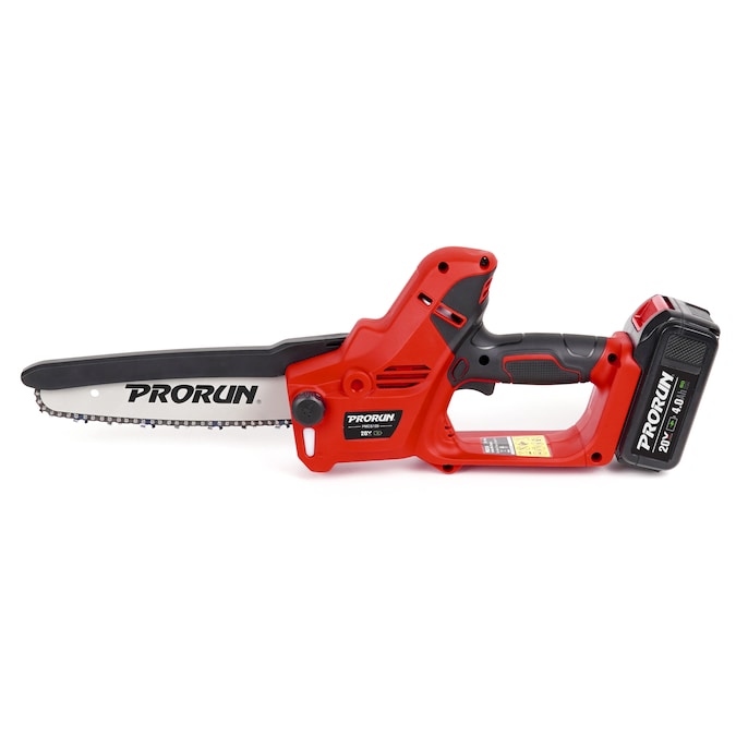 PRORUN PMCS120 20-volt Max 7-in Battery 20 Amp 4 Ah Chainsaw (Battery and Charger Included)