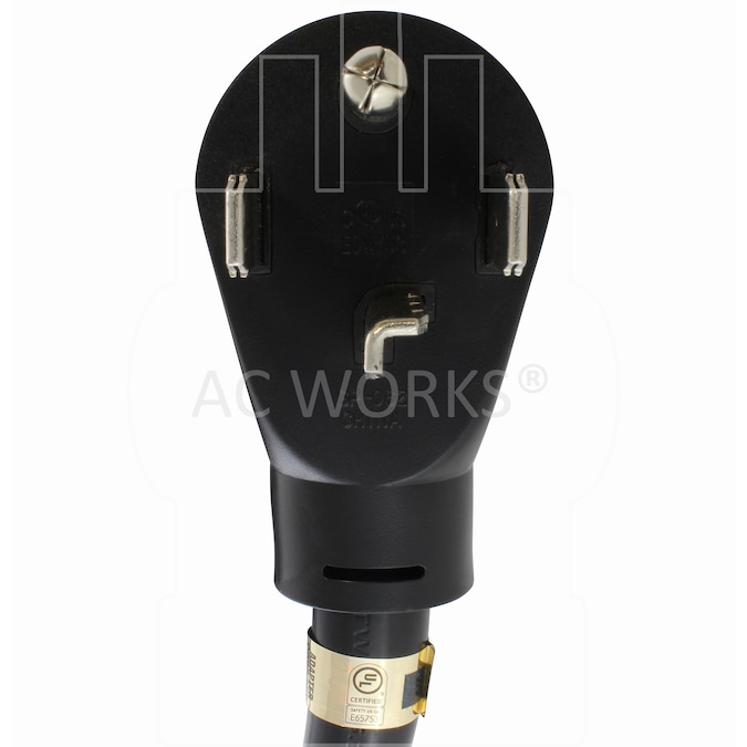 AC WORKS 30A 125/250V NEMA 14-30 4-Prong Dryer 25-ft 10/4 4 Prong Black Indoor/Outdoor STW Heavy Duty Appliance Extension Cord - Image 2