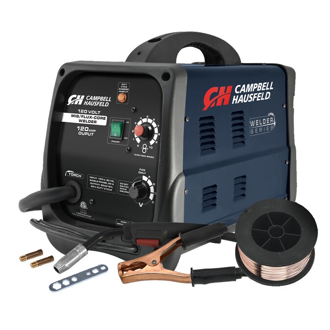 Campbell Hausfeld 120-Volt 120-Amp Mig Flux-cored Wire Feed Welder