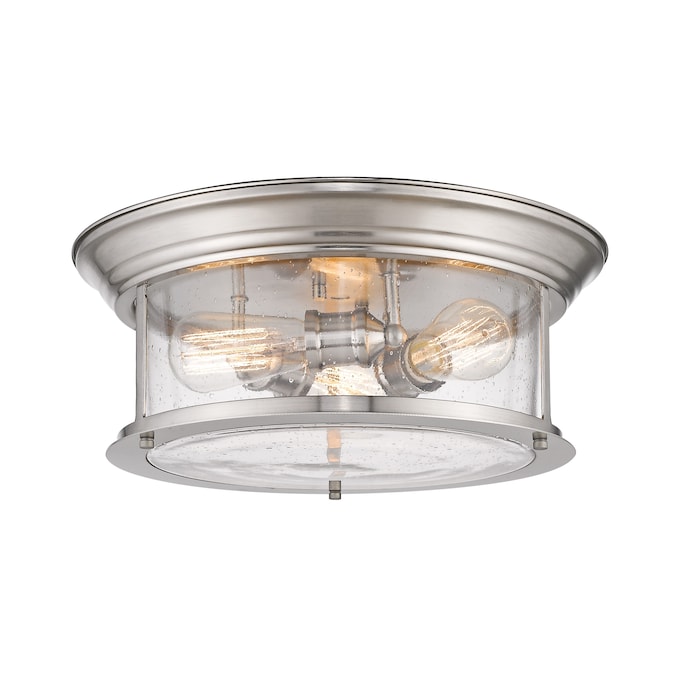 Z-Lite Sonna 1-Light Brushed Nickel Flush Mount Light