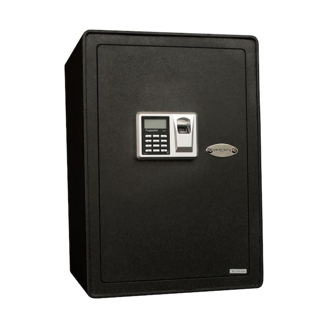 Tracker Safe S19 Steel Security Safe with Biometric Lock - Medium Size - Textured Black Finish
