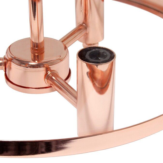 Lalia Home Classix 3-Light Polished Copper Semi mount light - Image 5
