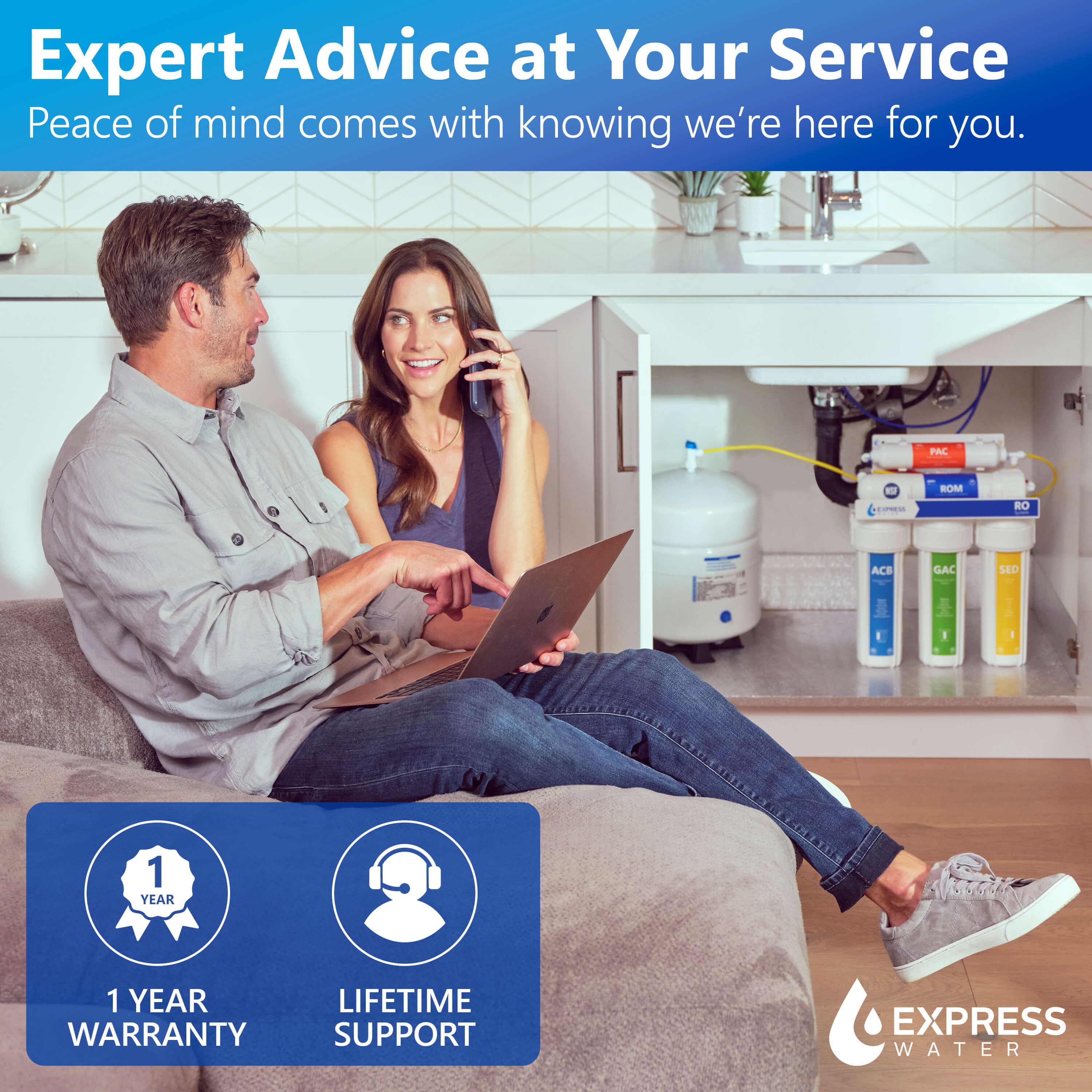 WH300SICS Triple-stage 15-GPM Iron reducing Soft water Whole House Water Filtration System - Image 8