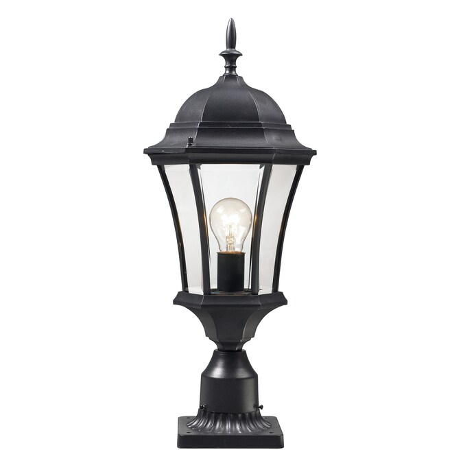 Z-Lite Wakefield 24-in Black Traditional Outdoor Pier Mount