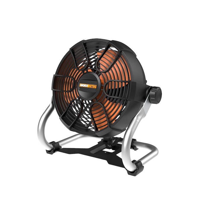 WORX 9-in 20-Volt 2-Speed High Velocity Indoor/Outdoor Black Personal Fan