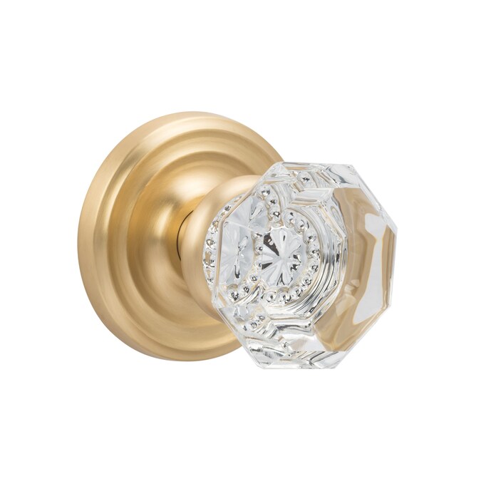 Sure-Loc Hardware Ridgecrest Mountain Torrey Satin Brass Interior Bed/Bath Hall/Closet No Deadbolt Passage Door Knob