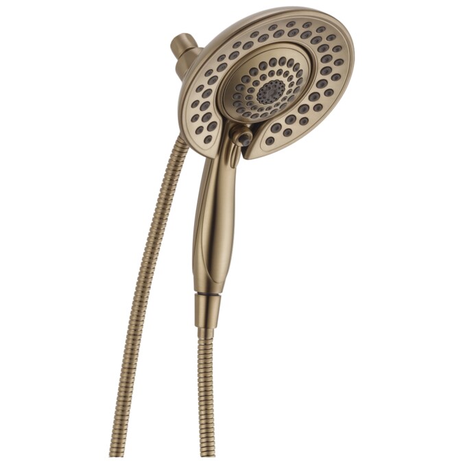 Delta Universal Showering Components Lumicoat Champagne Bronze 6.825-in Round Dual/Combo Shower Head 1.75-GPM (6.6-LPM)
