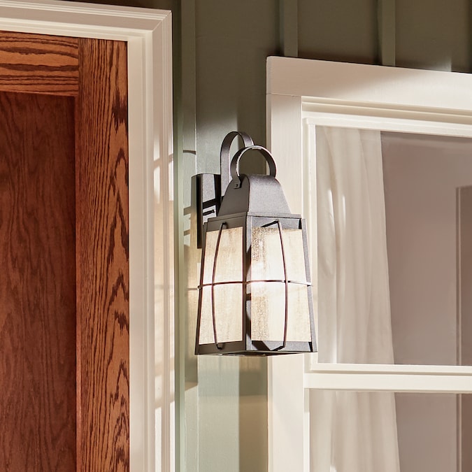 Kichler Tolerand 1-Light 20.25-in H Black Outdoor Wall Light - Image 4