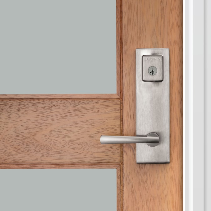 Baldwin Prestige Series Spyglass Satin Nickel Single-Cylinder Deadbolt Keyed Entry Door Handleset with Spyglass Lever and Smartkey - Image 10