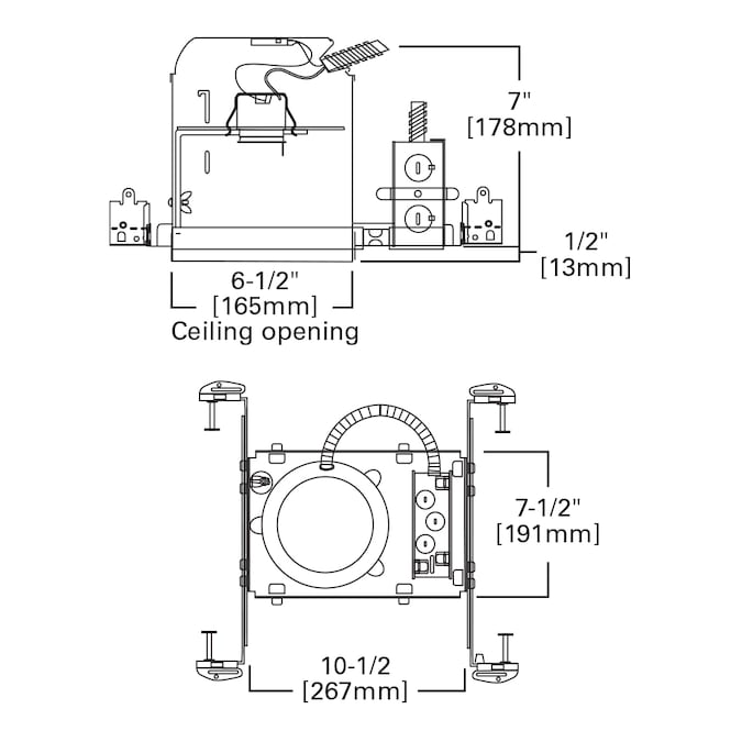 HALO 6-Pack New Construction Airtight Ic 6-in LED Recessed Light Housing - Image 2