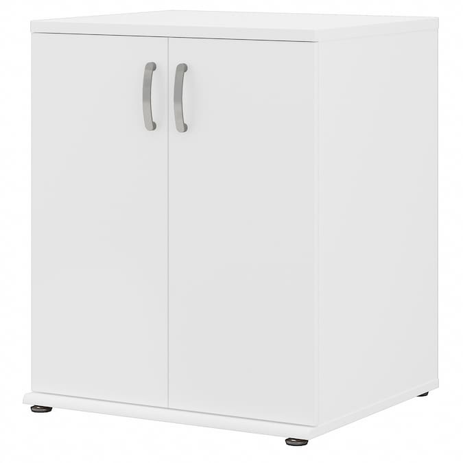 Bush Business Furniture Universal Storage 28.3464-in W x 33.9763-in H Wood Composite White Freestanding Utility Storage Cabinet