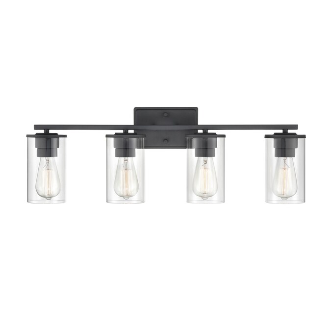 Millennium Lighting Verlana 27.625-in 4-Light Matte Black Traditional Vanity Light