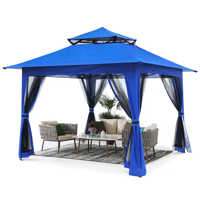 ABCCANOPY 13-ft x 13-ft Square Blue Pop-up canopy