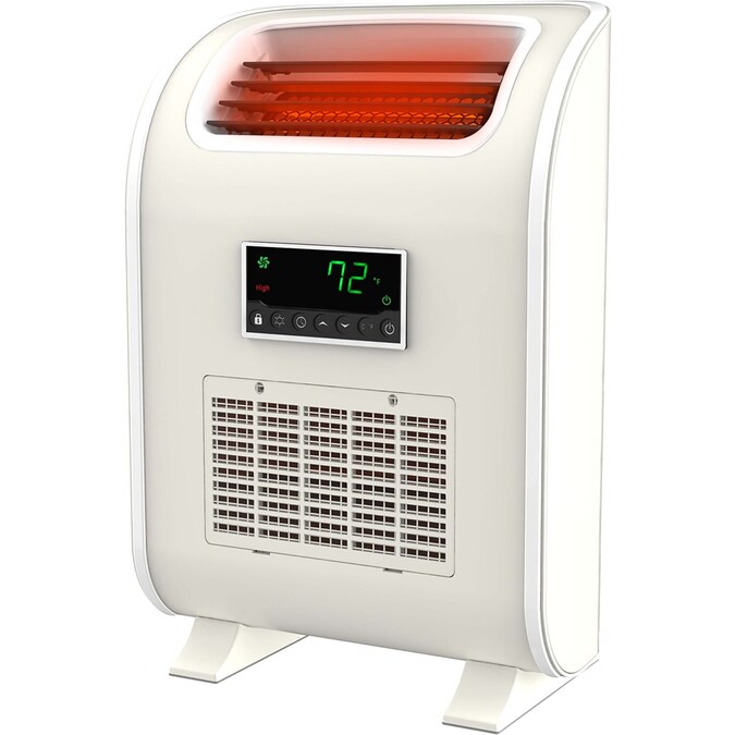 Lifesmart Up to 1500-Watt Infrared Quartz Compact Personal Indoor Electric Space Heater with Thermostat and Remote Included - Image 3