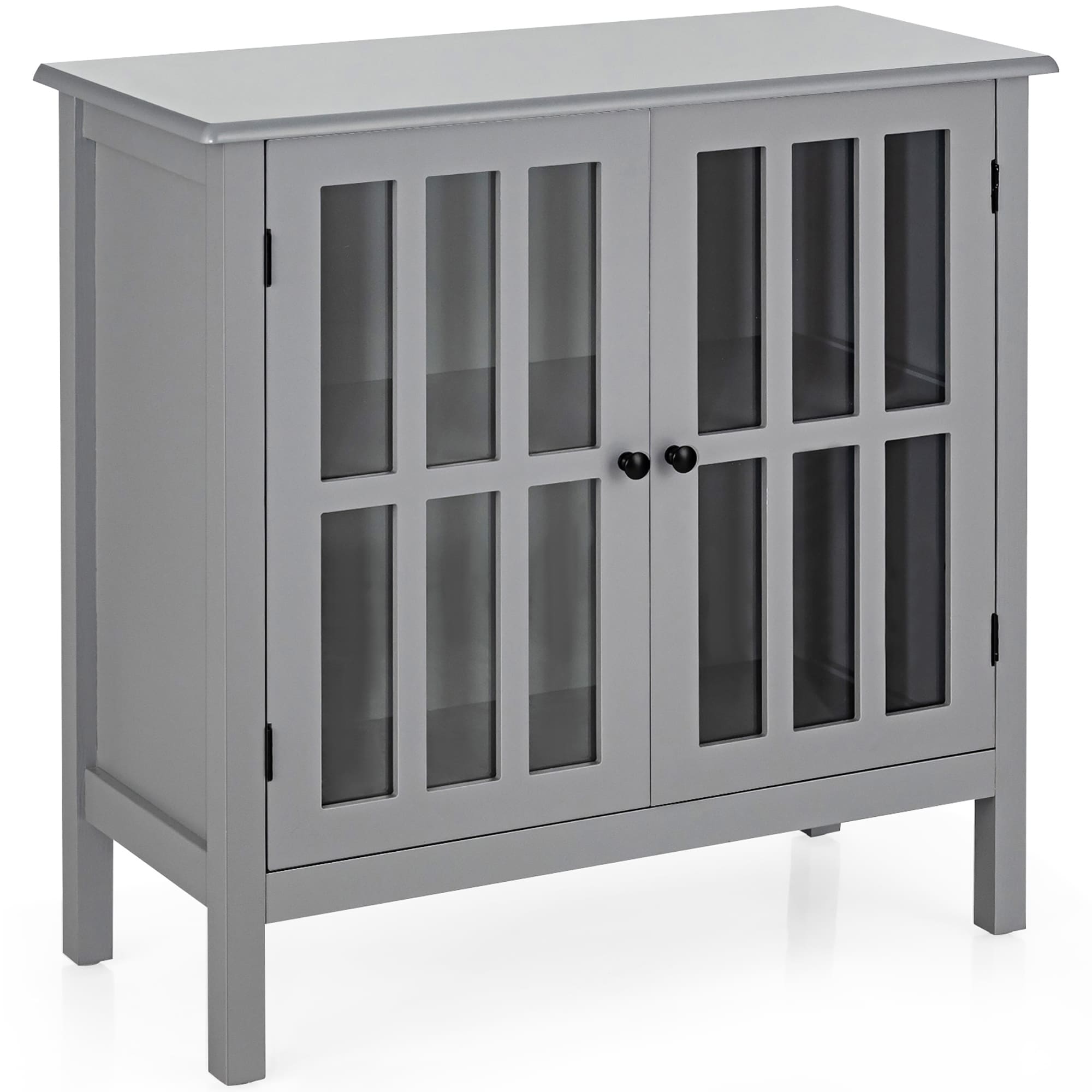 14-Inches W x 31-Inches H MDF Gray Freestanding Utility Storage Cabinet