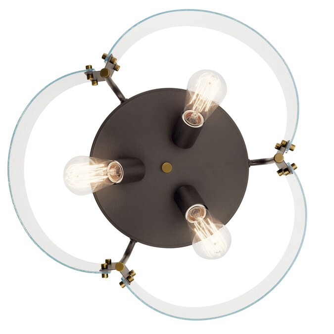 Kichler Thoreau 3-Light Bronze Semi mount light - Image 2