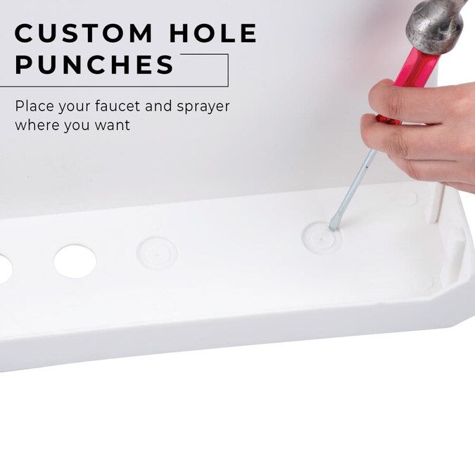 Cambridge Resources 23.5-in x 22.875-in 1-Basin White Freestanding Utility Tub with Drain and Faucet - Image 8