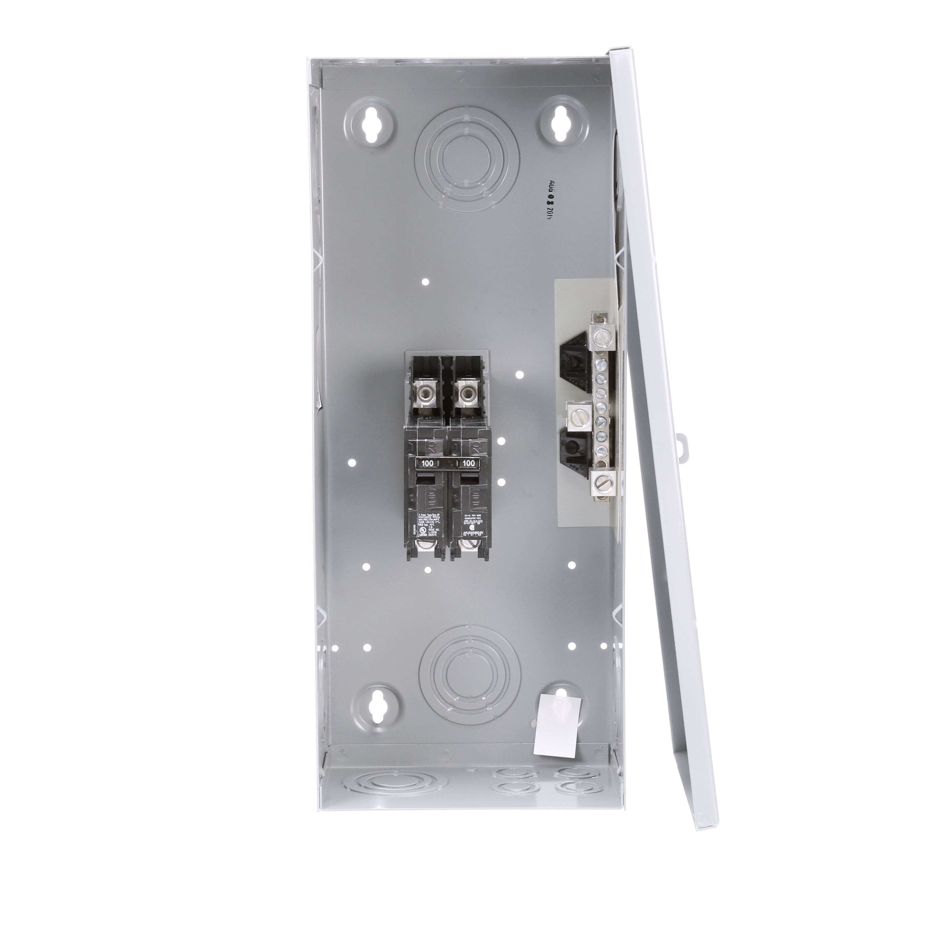 EQ 100 -Amp 2 -Spaces 2 -Circuit Indoor Main breaker Load Center